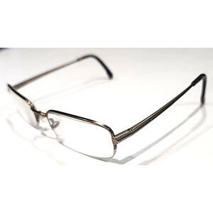 Harley Davidson HD292 Brown Metal Rectangle Half Rim Eyeglasses Frames 54-19 140